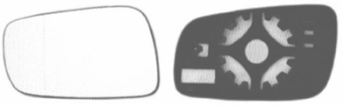 Verre de rétroviseur, rétroviseur extérieur