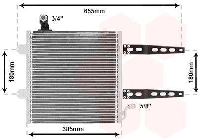 Condenseur, climatisation VAN WEZEL 58005150