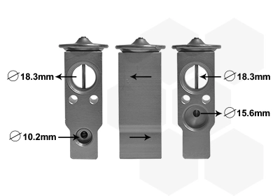 Détendeur, climatisation VAN WEZEL 53001703