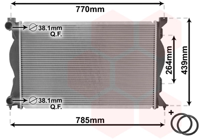 Van Wezel 03002233 — Радіатор охолодження двигуна AUDI A6 04 >11 (Van Wezel)