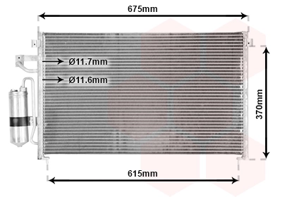 Condenseur, climatisation VAN WEZEL 81005063