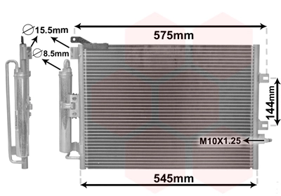 Condenseur, climatisation VAN WEZEL 43005395