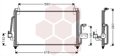Condenseur, climatisation VAN WEZEL 81005040