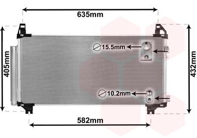 Condenseur, climatisation VAN WEZEL 53005680