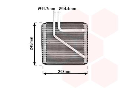 Évaporateur climatisation VAN WEZEL 1800V270