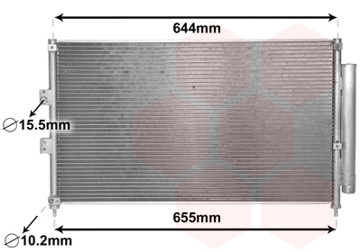 Condenseur, climatisation VAN WEZEL 25005227