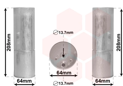 Filtre déshydratant, climatisation VAN WEZEL 3000D053