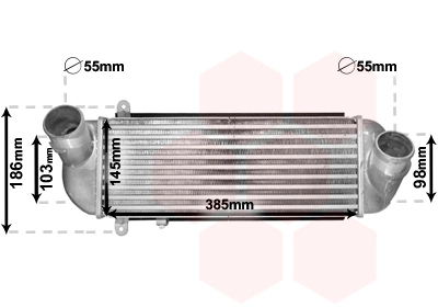 Van Wezel 82004212 — Інтеркулер Kia Sorento 09- (вир-во Van Wezel)