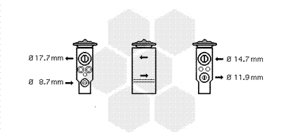 Détendeur, climatisation VAN WEZEL 40001350