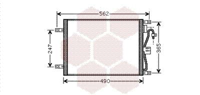 Condenseur, climatisation VAN WEZEL 13005252