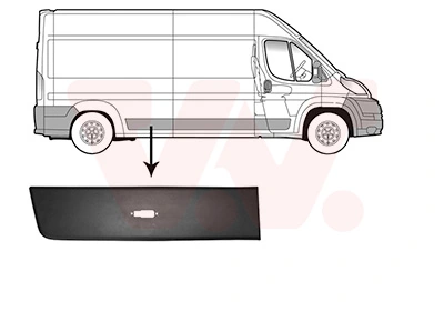 LISTWA ZEWN FIAT DUCATO 06> BOK PR TYŁ KPL