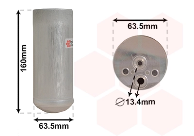 Filtre déshydratant, climatisation VAN WEZEL 0600D063