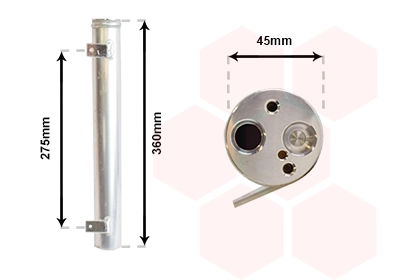 Filtre déshydratant, climatisation VAN WEZEL 3000D471
