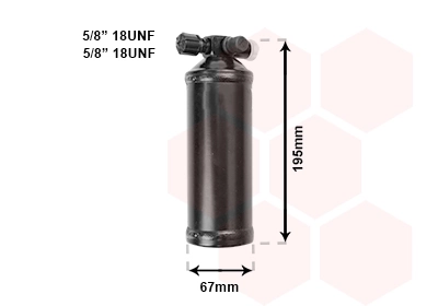 Filtre déshydratant, climatisation VAN WEZEL 4300D015
