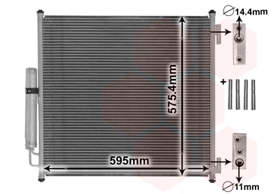 Condenseur, climatisation VAN WEZEL 02005218