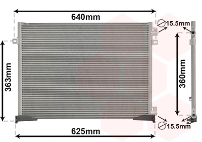 Condenseur, climatisation VAN WEZEL 43005400