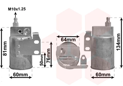Filtre déshydratant, climatisation VAN WEZEL 3700D143