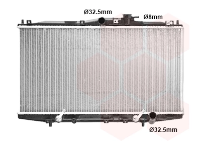 Van Wezel 25002119 — Радіатор охолодження двигуна ACCORD6 18i AT+-AC 98-02 (Van Wezel)