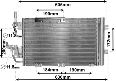 Condenseur, climatisation VAN WEZEL 37005454