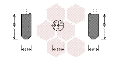 Filtre déshydratant, climatisation VAN WEZEL 8300D029