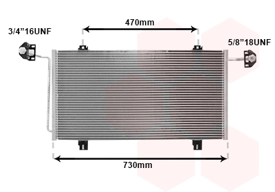 Condenseur, climatisation VAN WEZEL 43005278