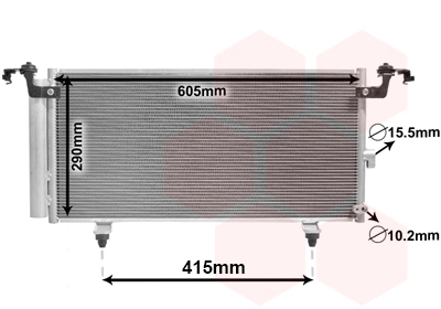 Condenseur, climatisation VAN WEZEL 51005084