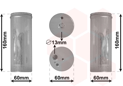 Filtre déshydratant, climatisation VAN WEZEL 5800D293