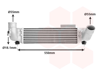 Van Wezel 83004209 — Інтеркулер Sorento 06+ 2.5 CRDi (вир-во Van Wezel)