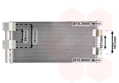 Condenseur, climatisation VAN WEZEL 02005178