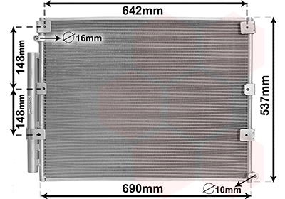 Condenseur, climatisation VAN WEZEL 53005380