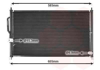 Condenseur, climatisation VAN WEZEL 25005062