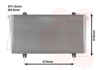 Condenseur, climatisation VAN WEZEL 43005352