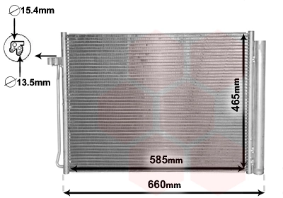 Condenseur, climatisation VAN WEZEL 06005377