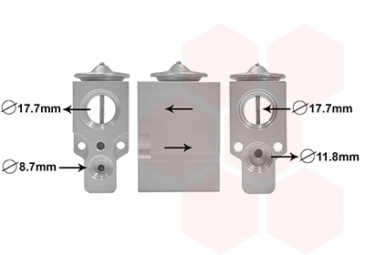 Détendeur, climatisation VAN WEZEL 43001488