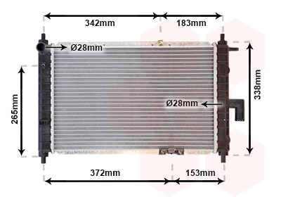 Van Wezel 81002046 — Радіатор охолодження двигуна MATIZ 2 0.8 MT +-AC 01- (Van Wezel)