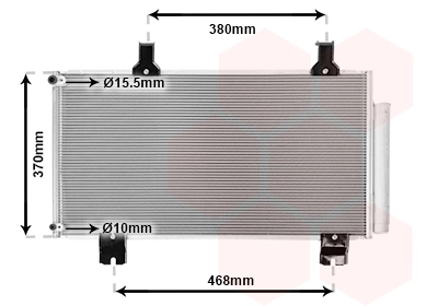 Condenseur, climatisation VAN WEZEL 25005247