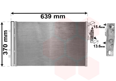 Condenseur, climatisation VAN WEZEL 06005479