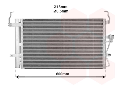 Condenseur, climatisation VAN WEZEL 82005092