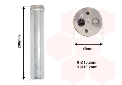Filtre déshydratant, climatisation VAN WEZEL 5200D094