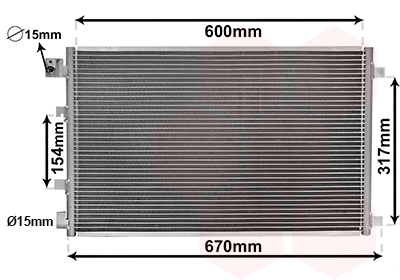 Condenseur, climatisation VAN WEZEL 13005281