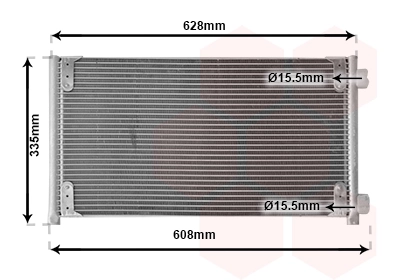 Condenseur, climatisation VAN WEZEL 17005213