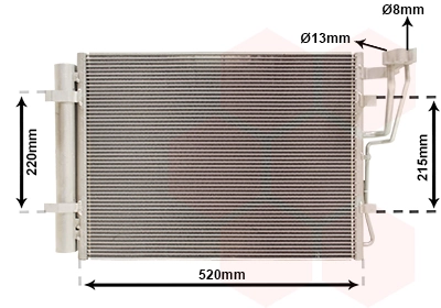 Condenseur, climatisation VAN WEZEL 83005198