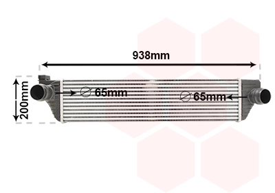 Van Wezel 43004498 — Інтеркулер REN.MASTER 2.3CDTi 10+ (вир-во Van Wezel)