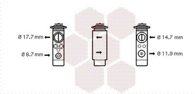 Détendeur, climatisation VAN WEZEL 01001024