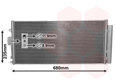 Condenseur, climatisation VAN WEZEL 17005386