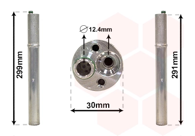 Filtre déshydratant, climatisation VAN WEZEL 0300D298