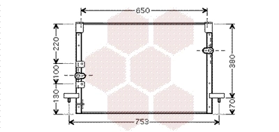 Condenseur, climatisation VAN WEZEL 53005199