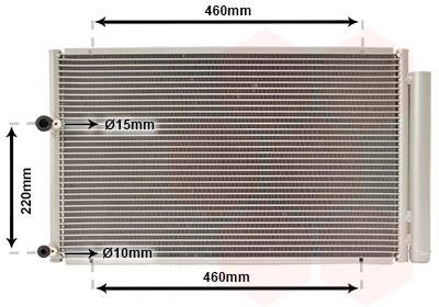 Condenseur, climatisation VAN WEZEL 53005429