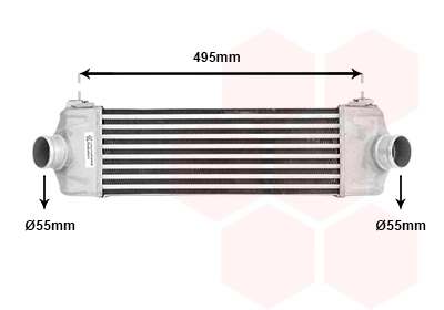 Van Wezel 18004406 — Інтеркулер FORD TRANSIT 7/06 > 14 (вир-во Van Wezel)
