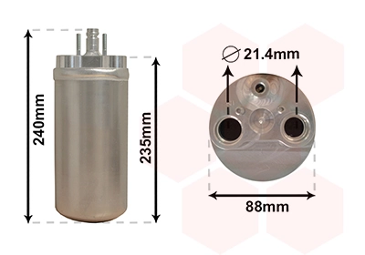 Filtre déshydratant, climatisation VAN WEZEL 4300D453